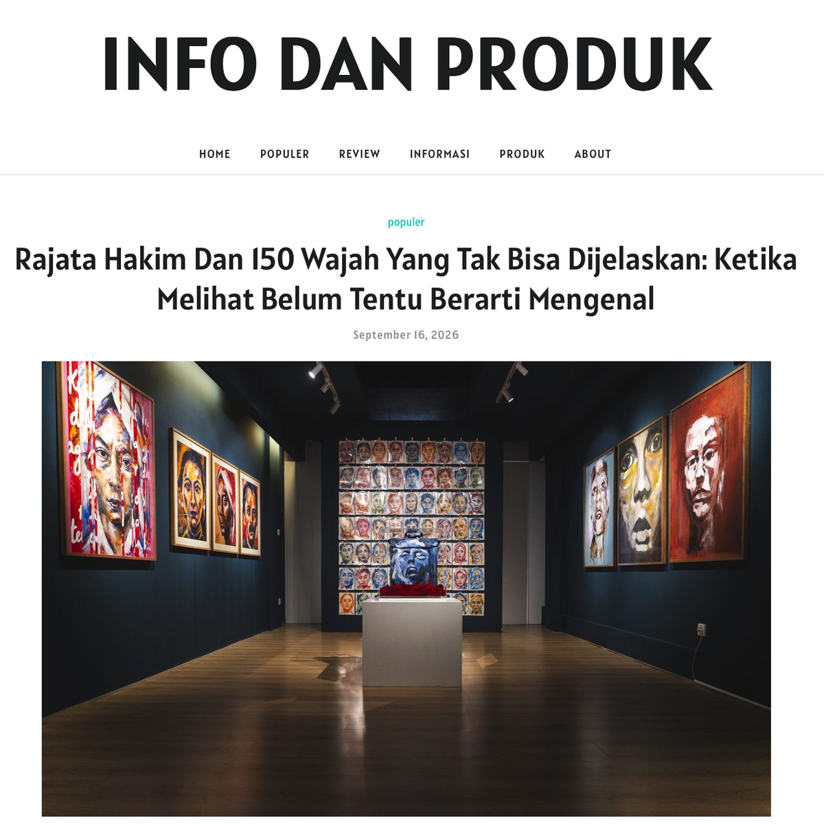 Info dan Produk: "Rajata Hakim Dan 150 Wajah Yang Tak Bisa Dijelaskan: Ketika Melihat Belum Tentu Berarti Mengenal"