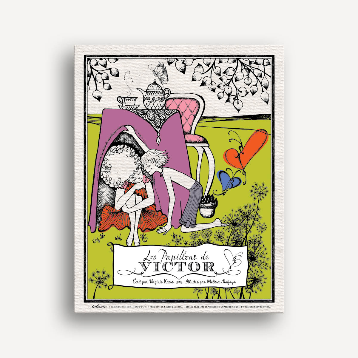 Giclée Les Papillons de Victor