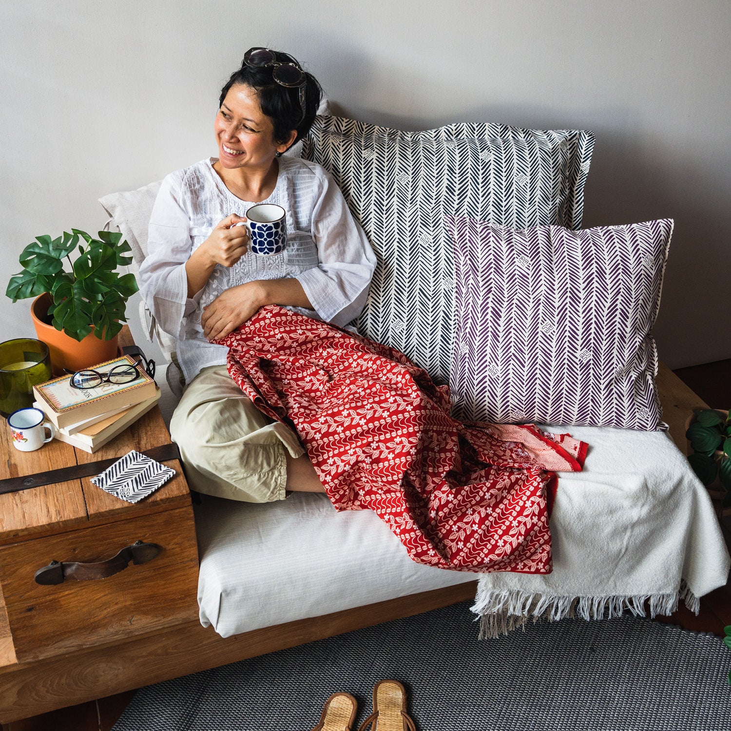 Tulang Ikan - Cushion Cover