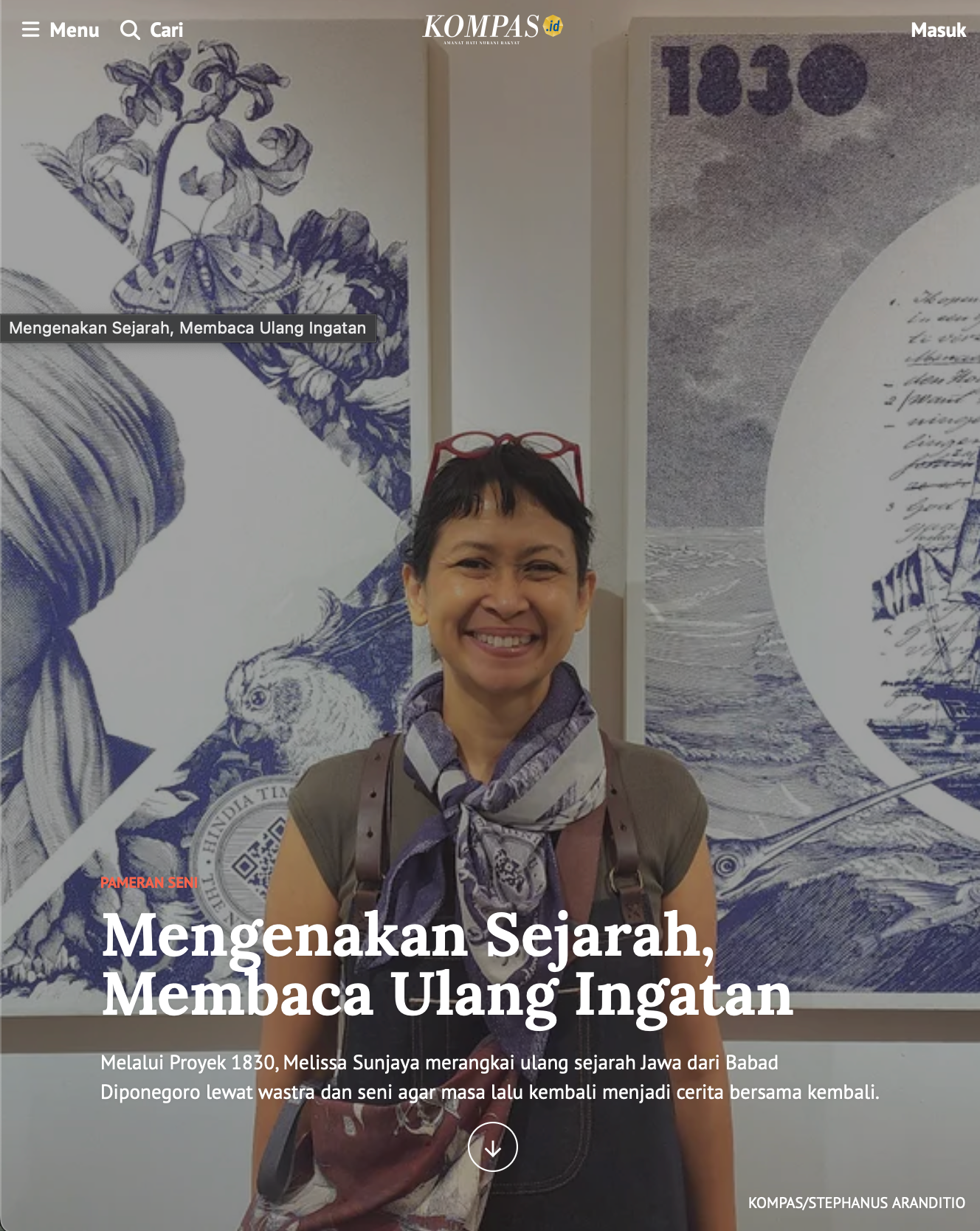Kompas.id: "Mengenakan Sejarah, Membaca Ulang Ingatan"