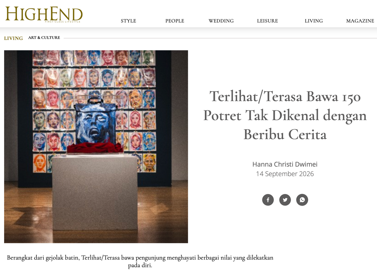 HighEnd Magazine: "Terlihat/Terasa Bawa 150 Potret Tak Dikenal dengan Beribu Cerita"