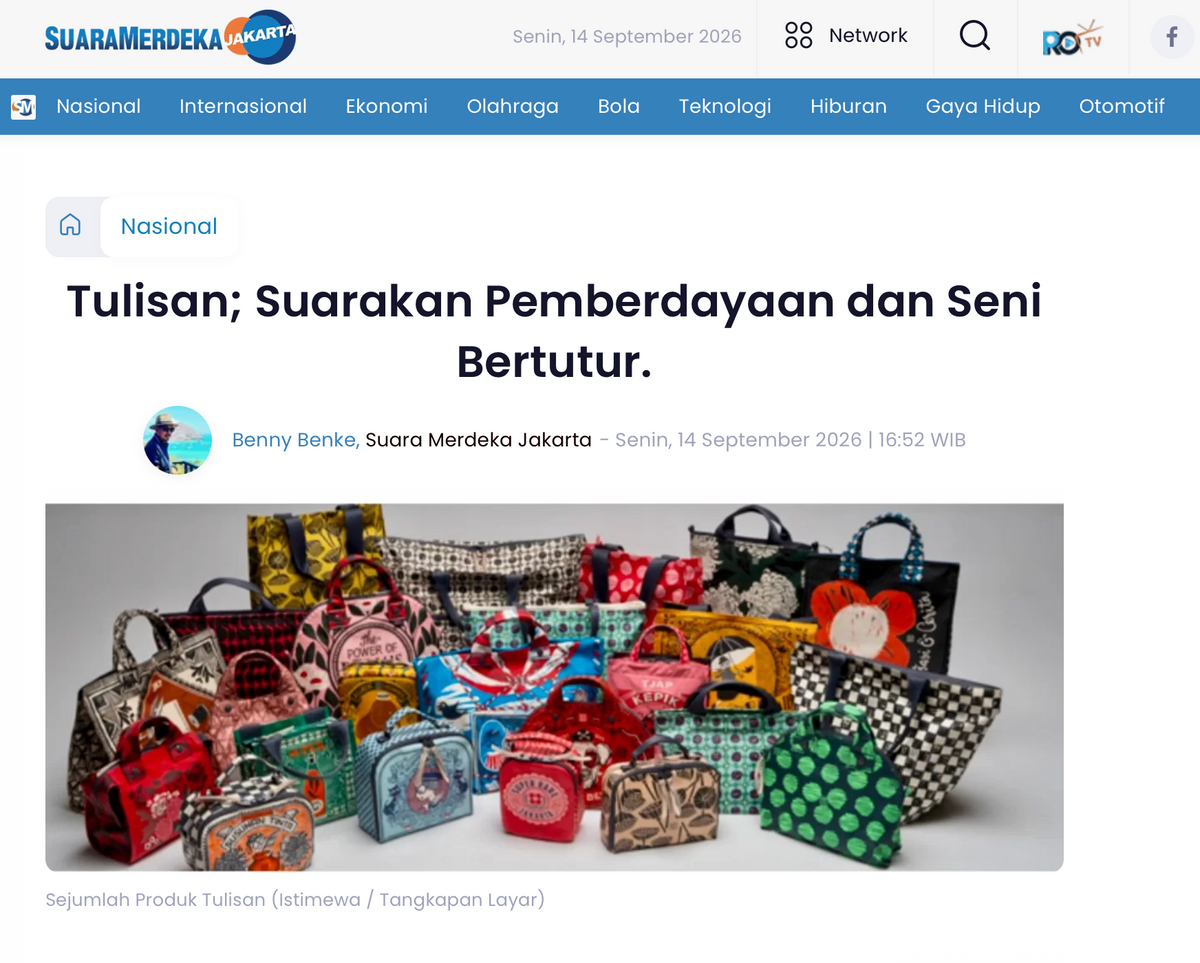 Suara Merdeka: "Tulisan; Suarakan Pemberdayaan dan Seni Bertutur."