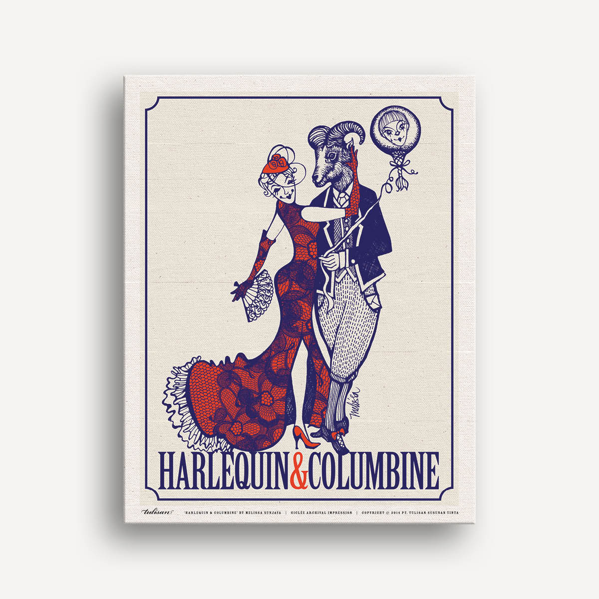 Giclée Harlequin &amp; Combine