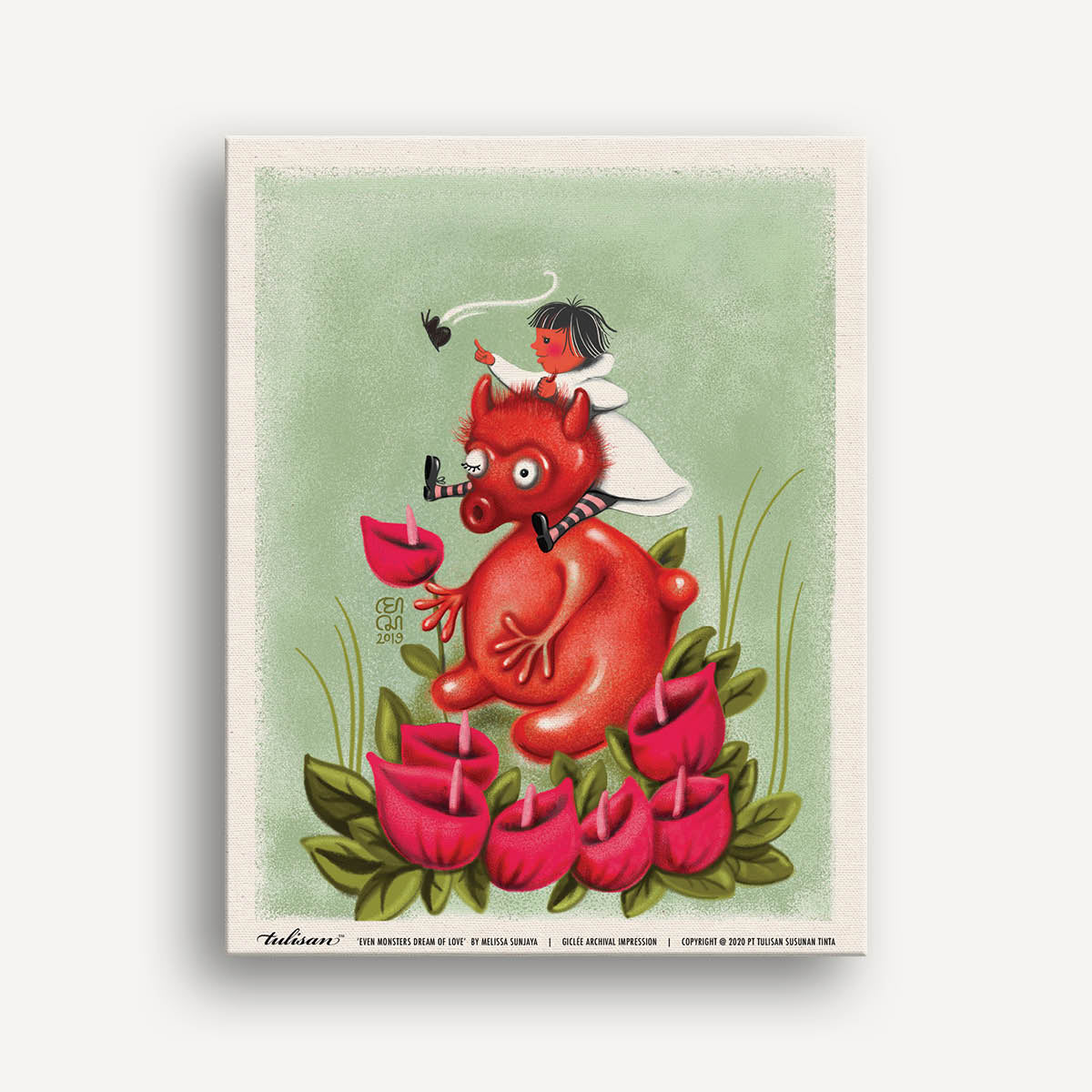 Giclée Even Monsters Dream of Love