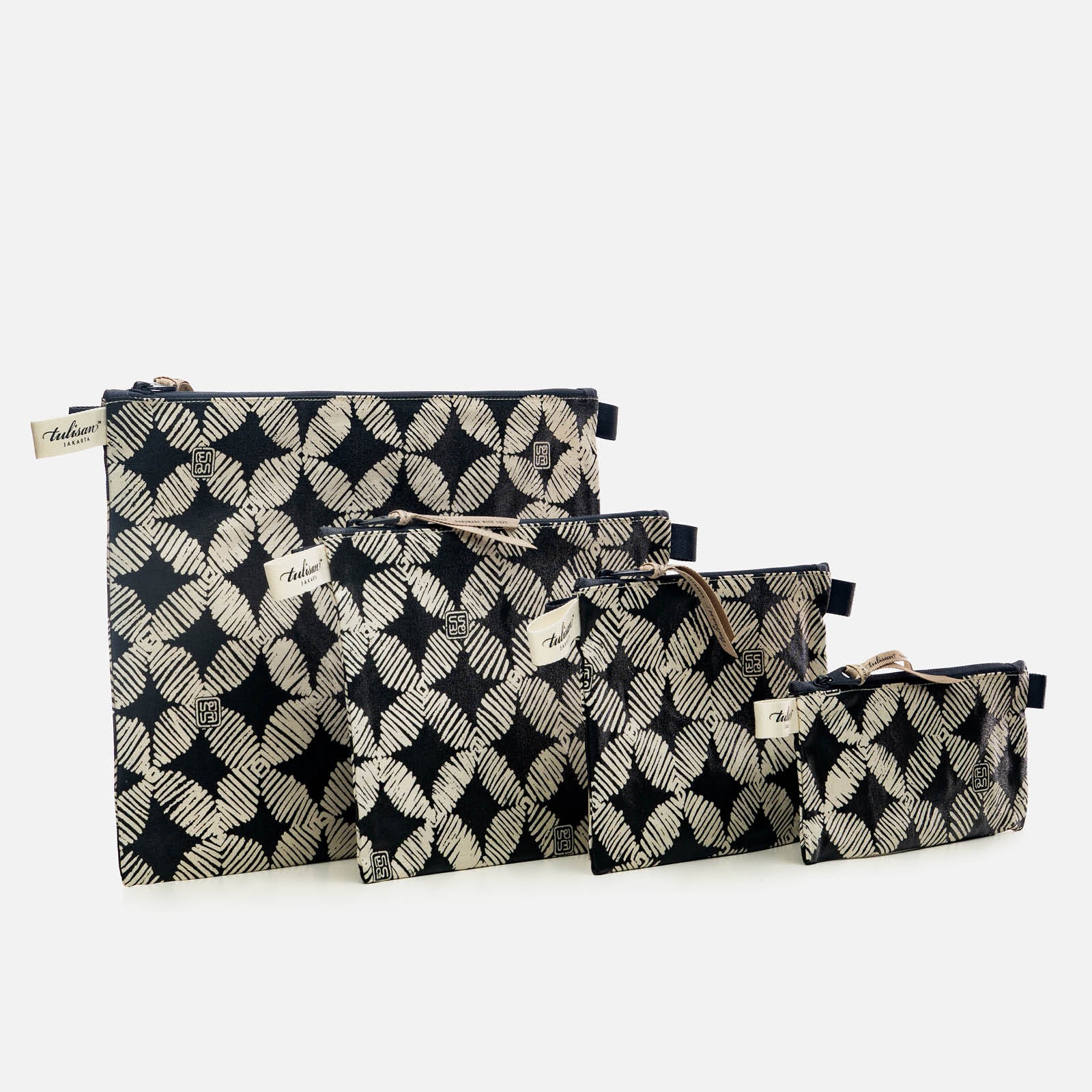 Postmo Kawung - Medium Pouch