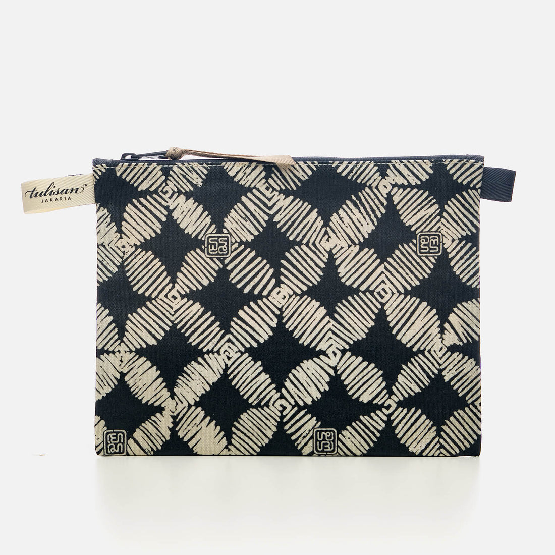 Postmo Kawung - Medium Pouch