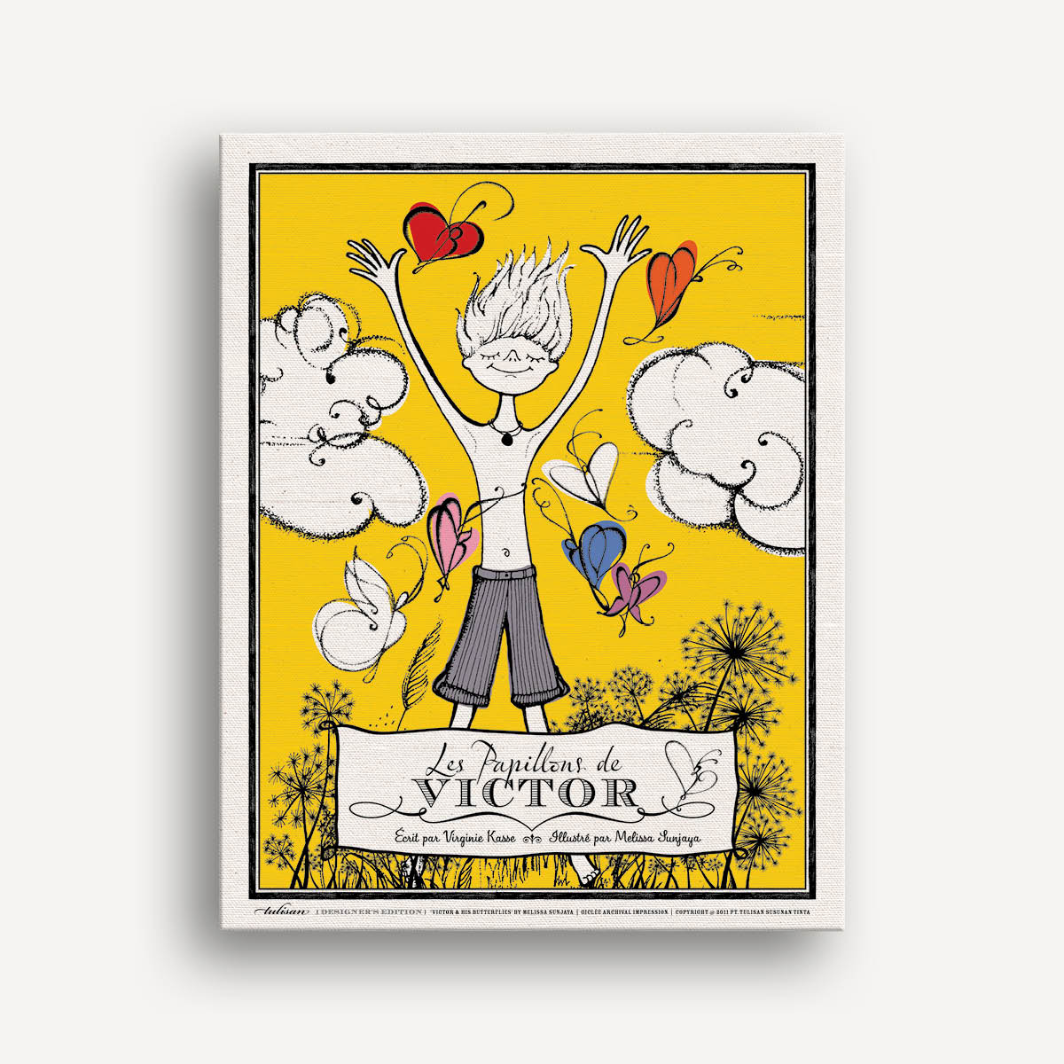 Giclée Les Papillons de Victor