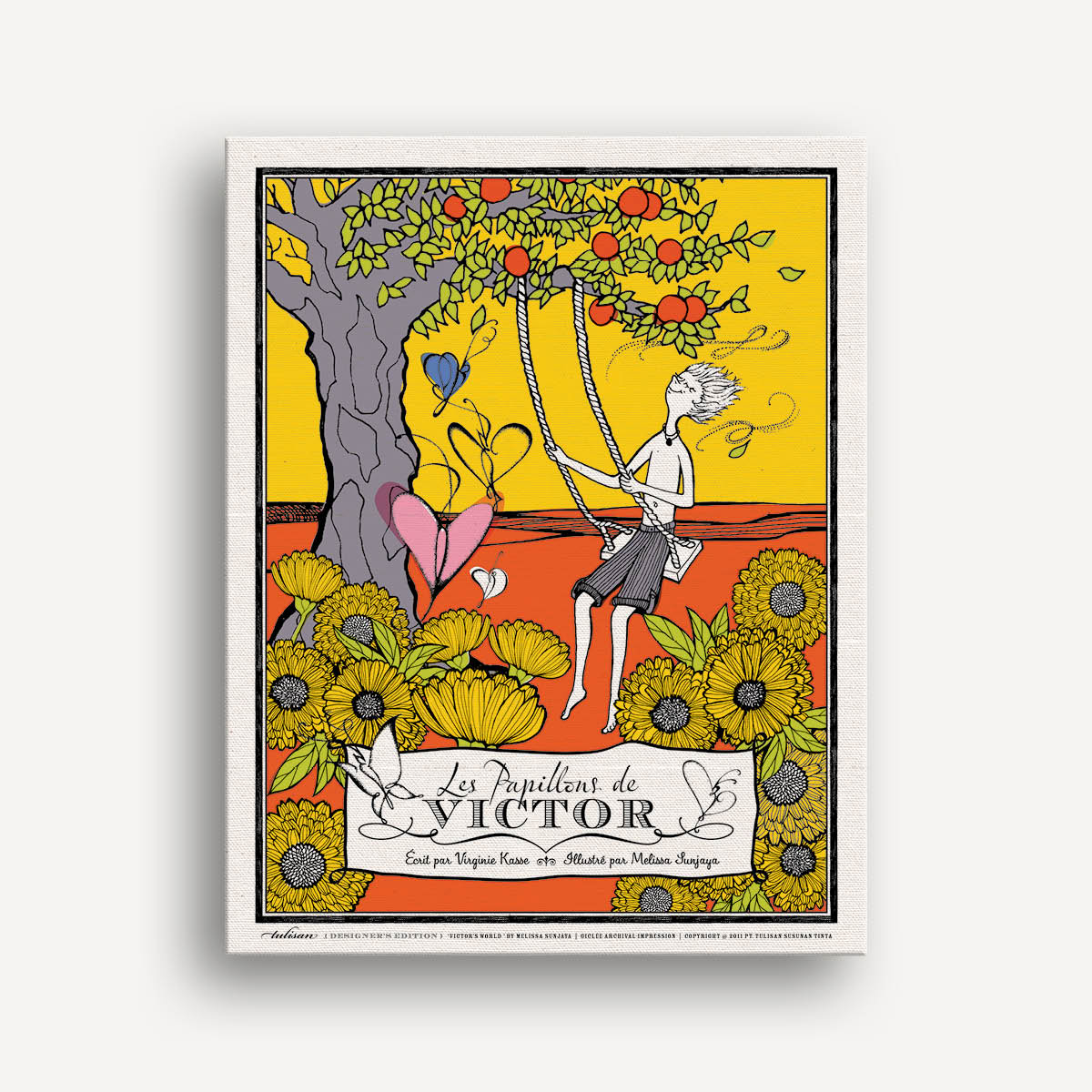 Giclée Les Papillons de Victor